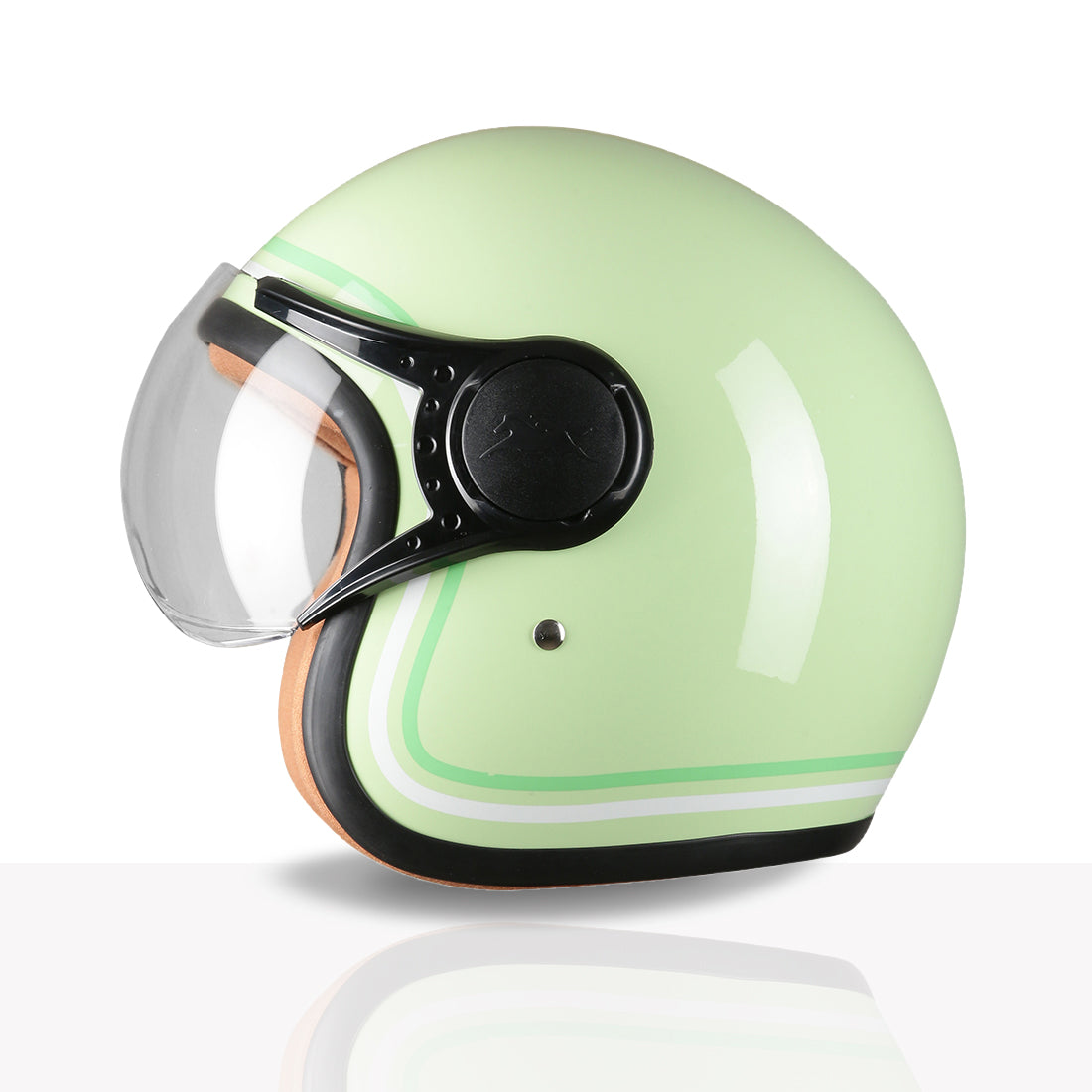 TVS MissFit Helmet for Women | Lightweight Ladies Helmet for Scooty | Stylish Girls Helmet with Extreme Comfort Fit | Women Helmet with Clear Visor | DOT & ISI Certified Helmet for Woman